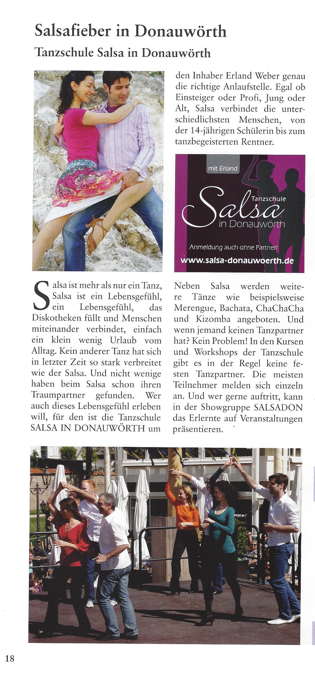 Salsafieber in Donauwoerth Donauwoerther Stadtgespräch Ausgabe 3.2014