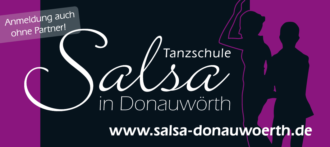 Werbebanner der Tanzschule SALSA IN DONAUWÖRTH